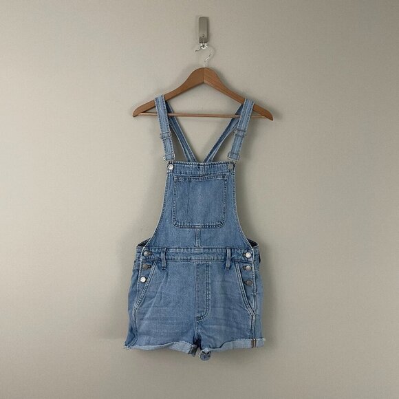 Madewell Denim - Madewell Adirondack Short Overalls in Phillips Wash Size Small